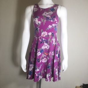 LUSH SLEEVELESS DRESS SUPER SOFT FLORAL PRINT